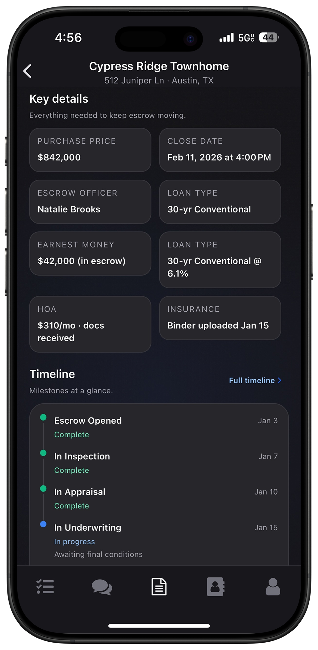 Your Escrow Timeline, Perfectly Managed