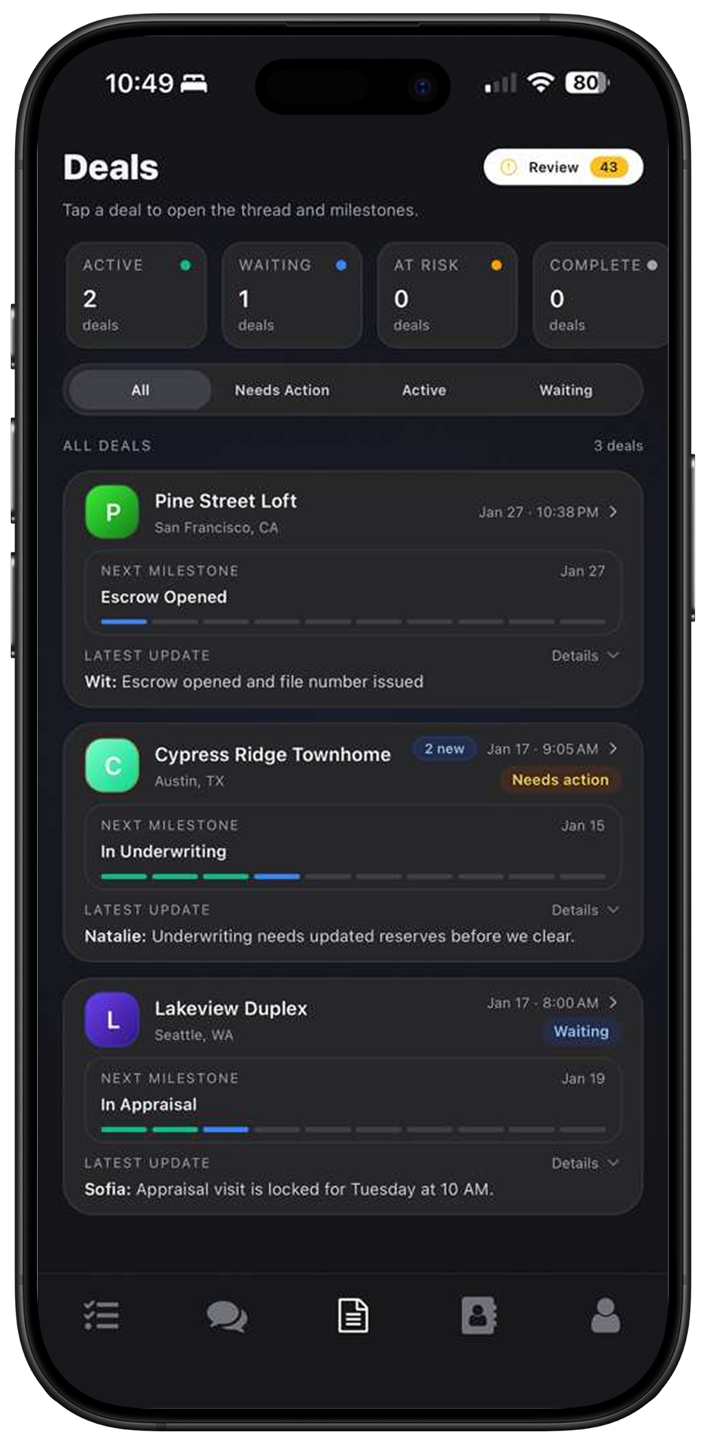 One Transaction. One AI TC.